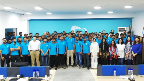 Healthwire's team. Courtesy of Healthwire via MENAbytes.