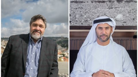 OurCrowd founder and CEO Jon Medved (left), Phoenix chairman Abdullah S. Al Naboodah (right). Composite image. Courtesy of OurCrowd and Phoenix via NoCamels.