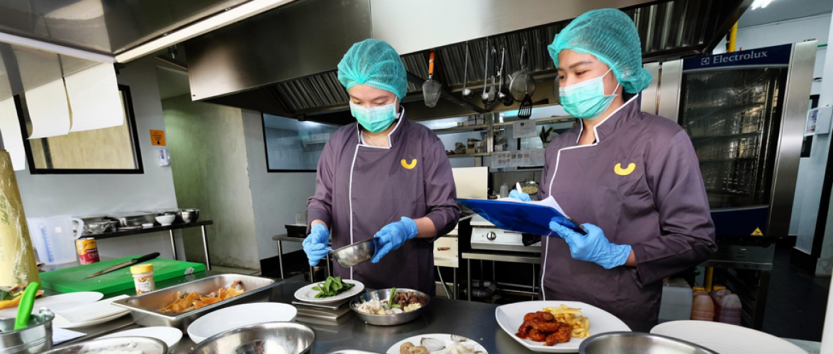 Not only a shared space, Yummy Corp's cloud kitchen comes with trained staffs. Photo courtesy of Yummy Corp.