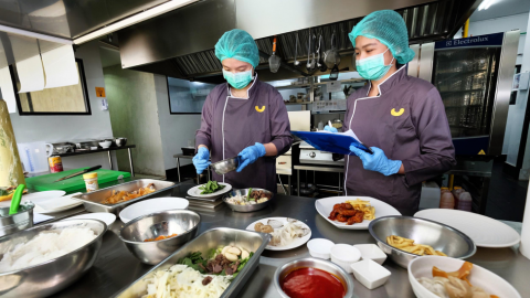 Not only a shared space, Yummy Corp's cloud kitchen comes with trained staffs. Photo courtesy of Yummy Corp.
