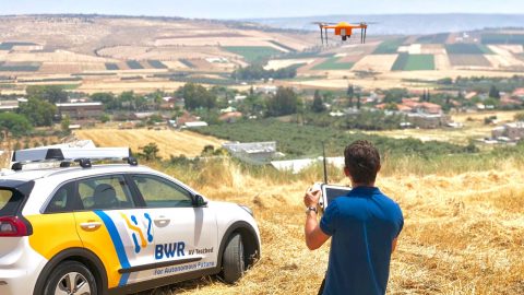 A drone from Israeli autonomous systems firm Blue White Robotics. Photo from Blue White Robotics' Facebook page via NoCamels.