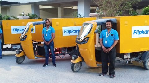 E-commerce companies like Flipkart, Amazon, and others use electric three-wheelers manufactured by Gayam Motor Works.
