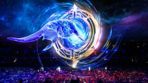AR tech has been used in e-sports events hosted by VSPN. Photo provided by KrASIA