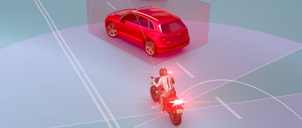 Ride Vision's collision-aversion tech. Photo courtesy of Ride Vision via NoCamels.