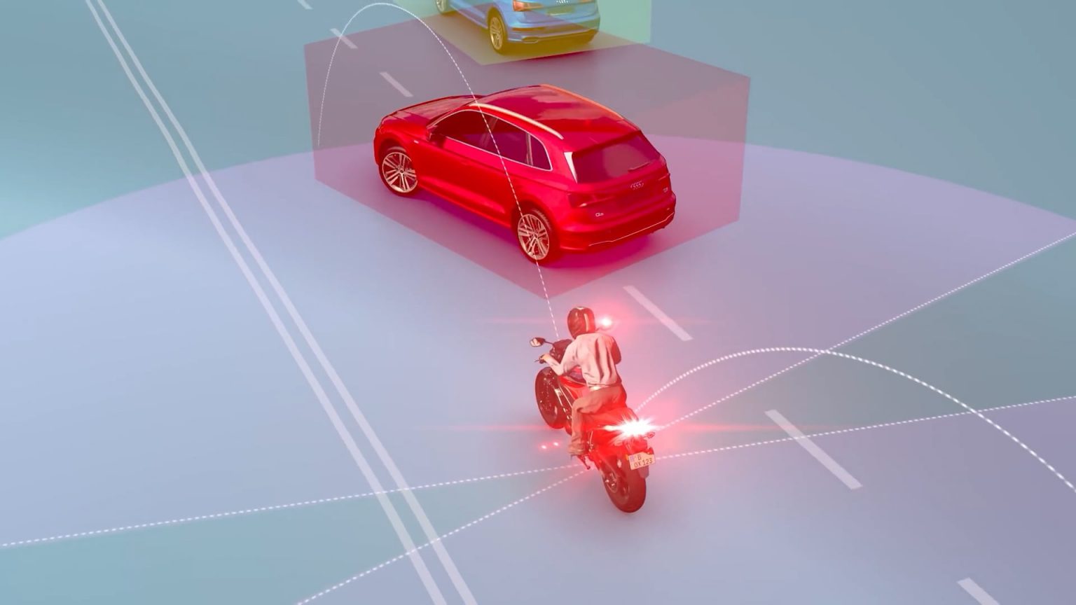 Ride Vision's collision-aversion tech. Photo courtesy of Ride Vision via NoCamels.