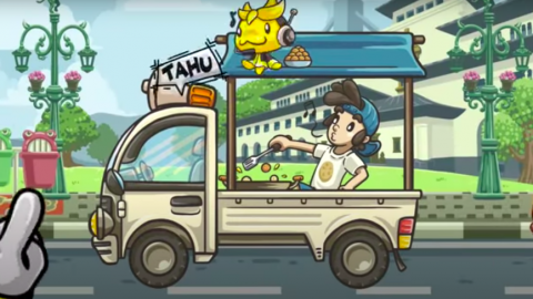 Screencap from Tahu Bulat game by Own Games.