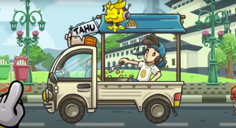 Screencap from Tahu Bulat game by Own Games.
