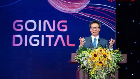 Deputy Prime Minister of Vietnam, Vu Duc Dam, gave his speech at the Vietnam Venture Summit 2020. Courtesy of Vietnam Venture Summit 2020.
