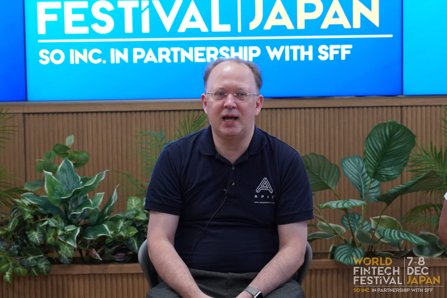 Pieter Franken in Singapore Fintech Festval.
