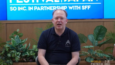 Pieter Franken in Singapore Fintech Festval.