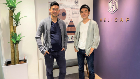 Co-founder of Helicap David Wang (left) and Credit Saison partner Kosuke Mori(right). Photo courtesy of Helicap.