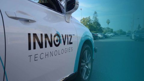 An Innoviz Technologies vehicle. Courtesy of Innoviz via NoCamels.