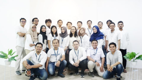Harya Bimo and his Medigo team. Courtesy of Medigo. 