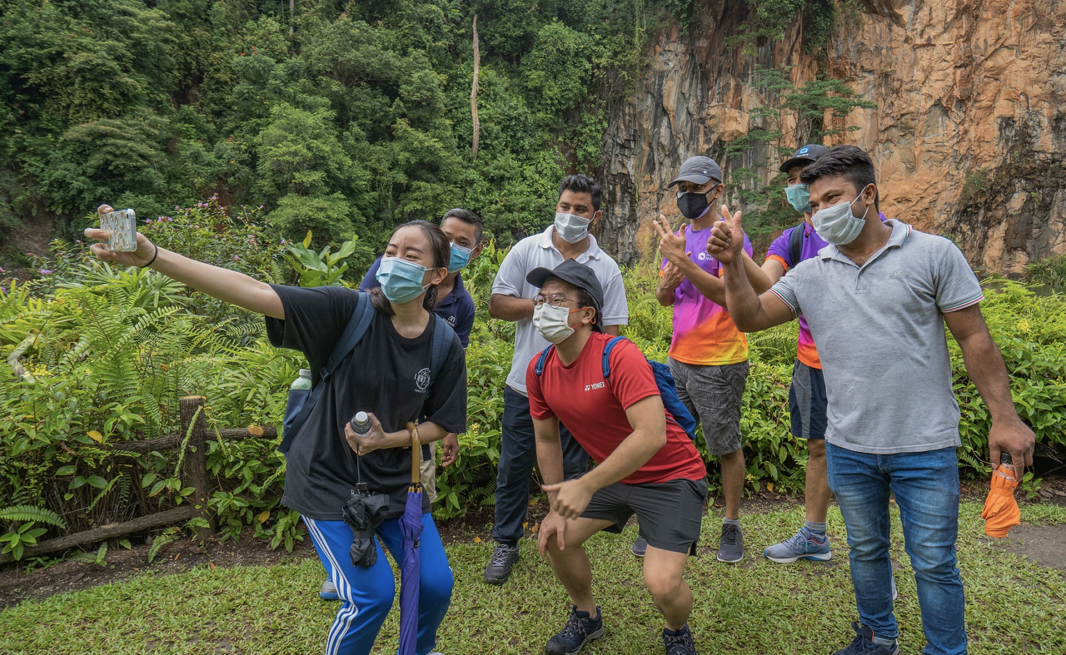 An afternoon out with friends at Bukit Batok Nature Park.