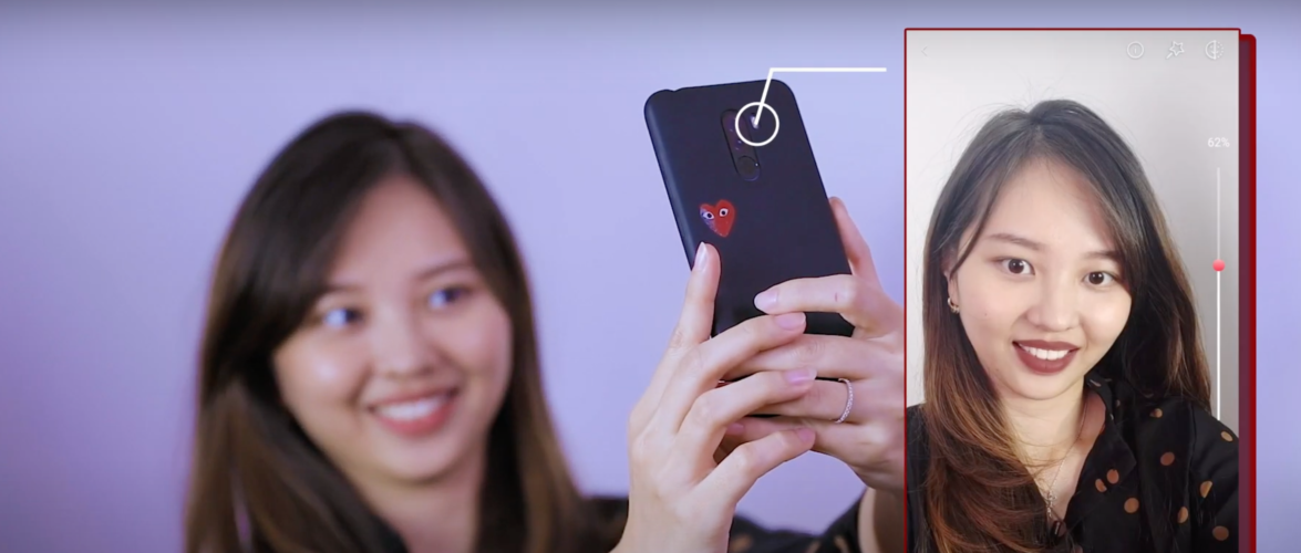 JD virtual makeup feature. Picture screenshot from JD.ID YouTube channel.