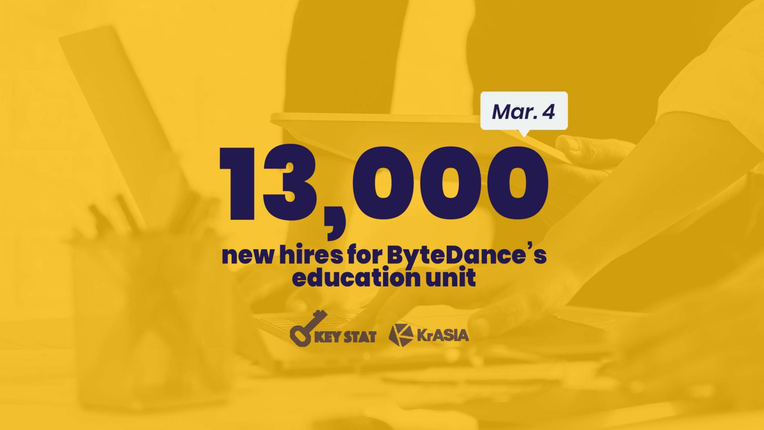 KEY STAT | ByteDance to boost education business with 13,000 new hires