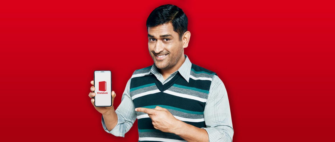 Indian cricketer M S Dhoni has endorsed Khatabook