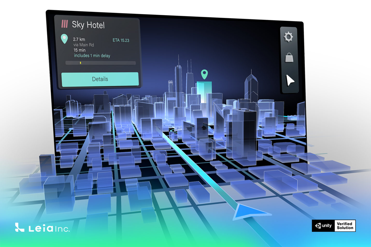 Leia has recently became a Verified Solutions Partner of Unity Technologies, which gives Unity developers access to Leia’s platform to create and share 3D content. Image courtesy of Leia.