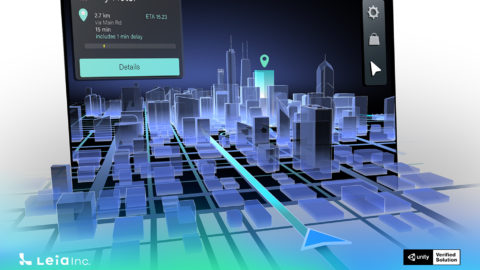 Leia has recently became a Verified Solutions Partner of Unity Technologies, which gives Unity developers access to Leia’s platform to create and share 3D content. Image courtesy of Leia.