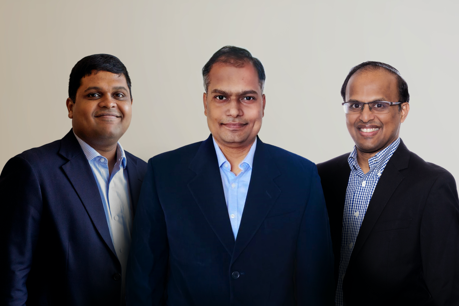 Ravi Ravulaparthi, Chief Executive Officer, Qapita, Vamsee Mohan, Chief Technology Officer, Qapita and Lakshman Gupta, Chief Operating Officer, Qapita.