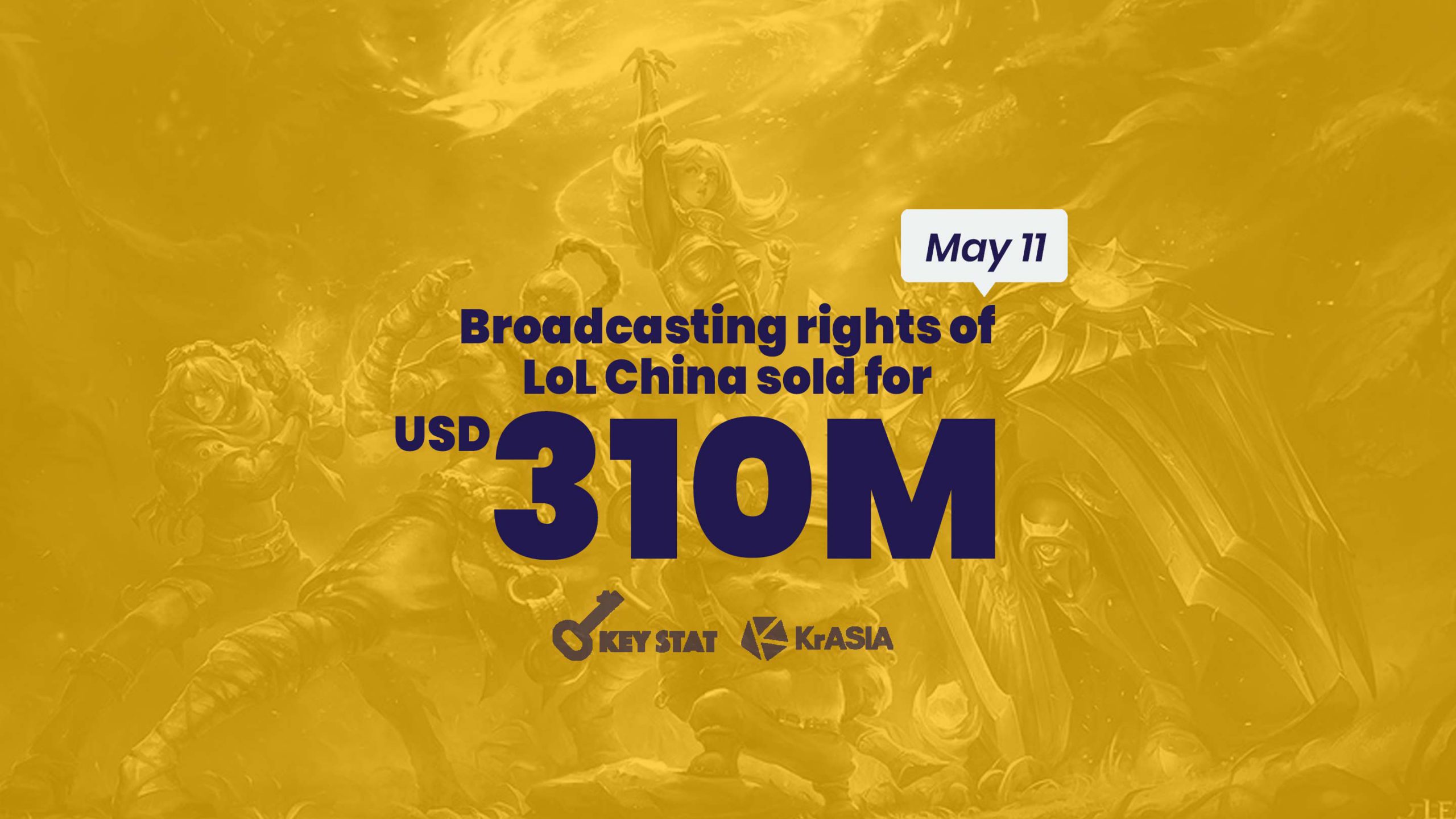 KEY STAT | Huya flashes cash for League of Legends China broadcasting rights