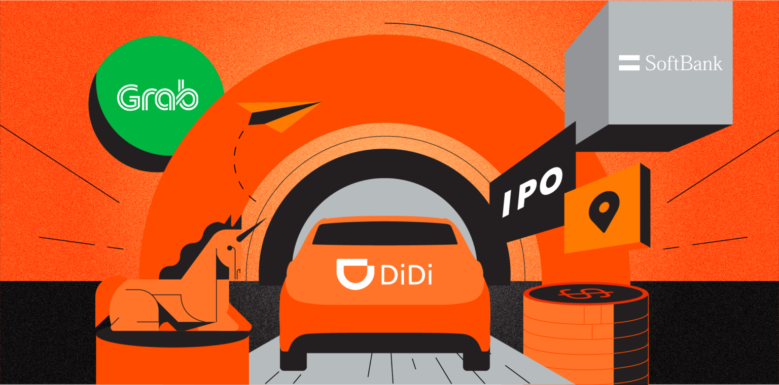 Didi's future IPO, illustration by KrASIA.