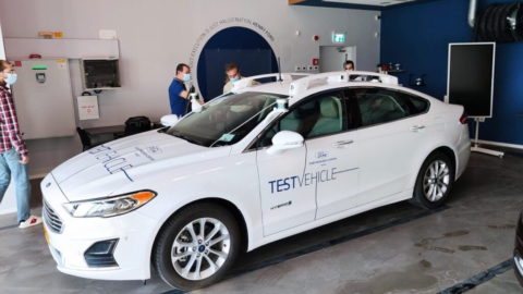Ford's autonomous vehicle. Photo by Ruslan Berdichevsky. Courtesy of Ford via NoCamels.