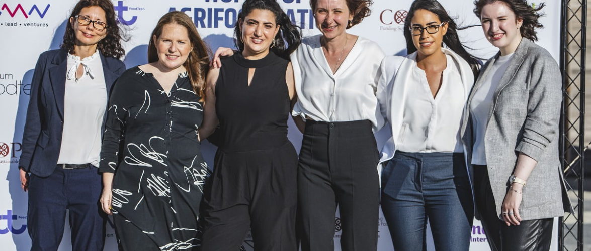 The six finalists of the Women of AgriFood Nation 2021 competition. Photo by Itay Skaliter. Courtesy of Women of AgriFood Nation via NoCamels.
