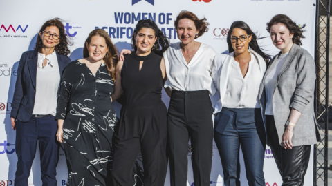 The six finalists of the Women of AgriFood Nation 2021 competition. Photo by Itay Skaliter. Courtesy of Women of AgriFood Nation via NoCamels.