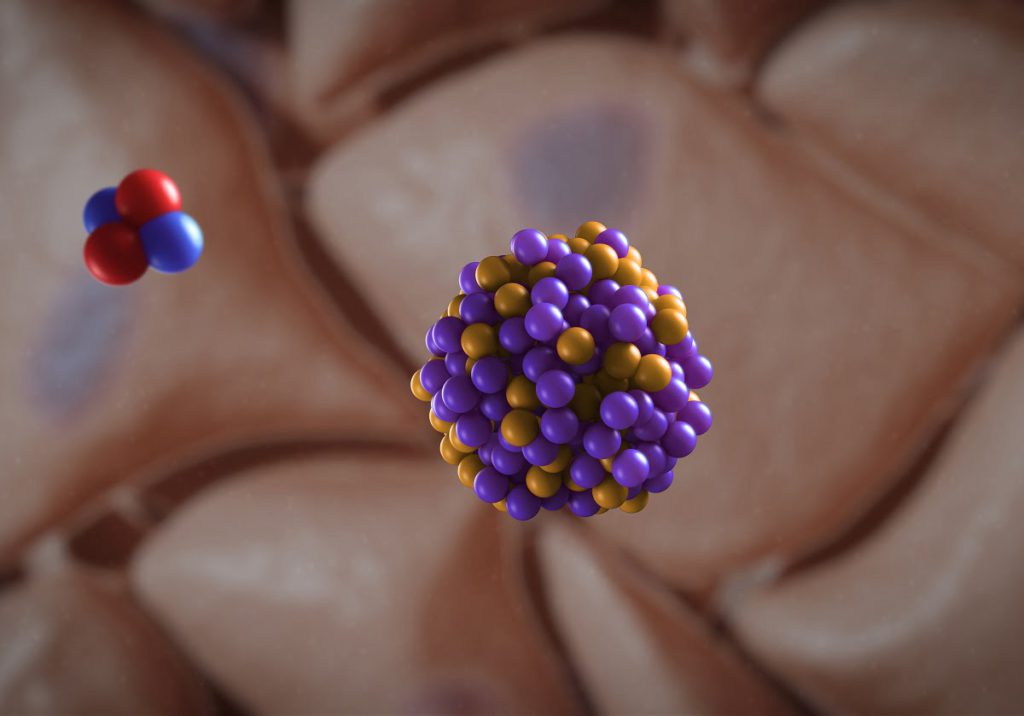 An illustration of Alpha Tau Medical's cancer therapy technology. Courtesy of Alpha Tau Medical via NoCamels.