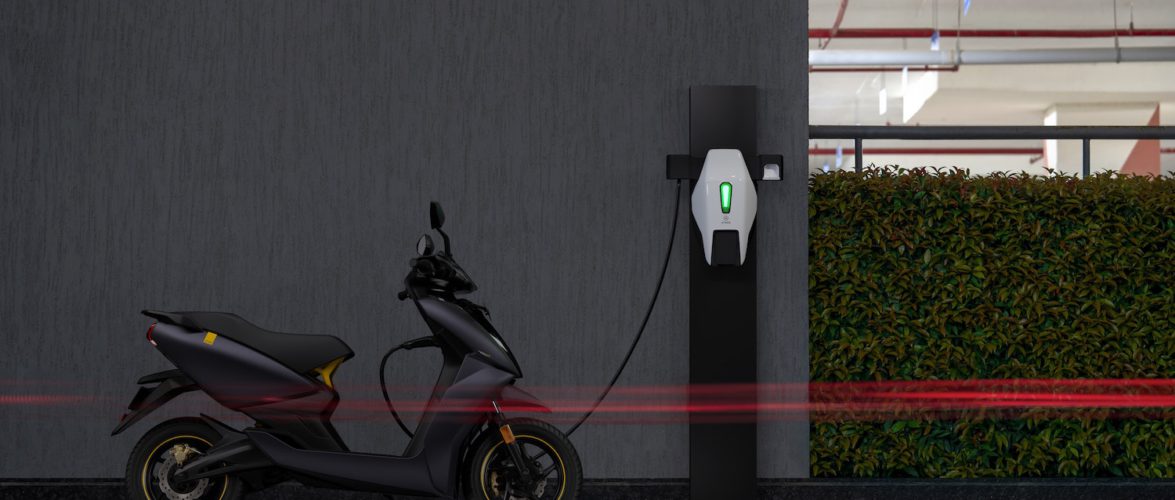 Electric motorcycle in India. Photo by Ather Energy on Unsplash.