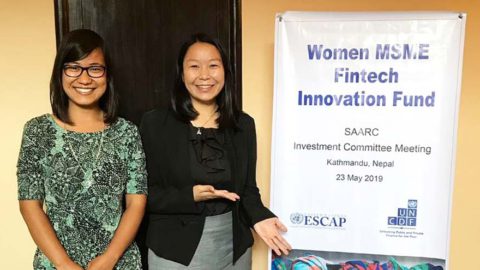 Co-founders of Aeloi: Sonika Manandhar (left) and Tiffany Tong (right)