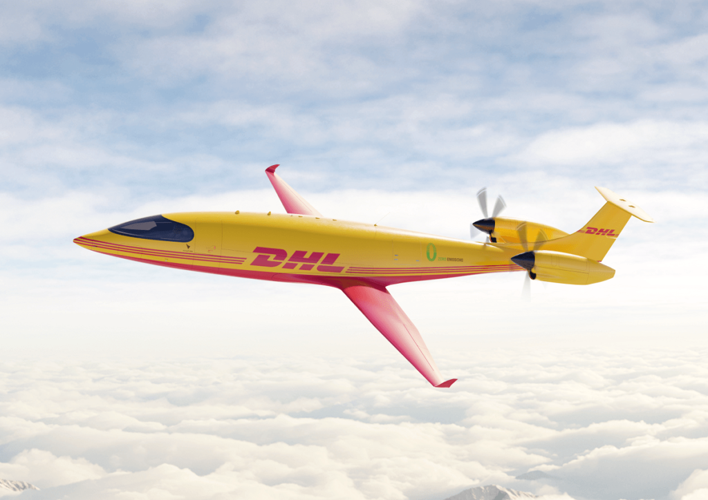 The Alice by Eviation Aircraft for DHL Alice can carry 2,600 lbs. Courtesy of Eviation via NoCamels.