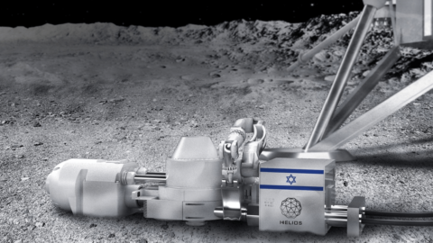An illustration of Lunar Extraction technology from Helios that the startup will use to produce oxygen on the moon. Courtesy of Helios via NoCamels.