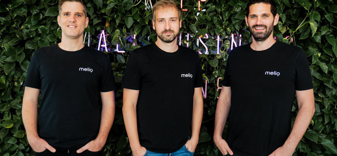 Melio's three founders, from left to right: CTO Ilan Atias, CEO Matan Bar, and COO Ziv Paz. Courtesy of Melio via NoCamels.