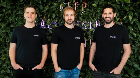 Melio's three founders, from left to right: CTO Ilan Atias, CEO Matan Bar, and COO Ziv Paz. Courtesy of Melio via NoCamels.