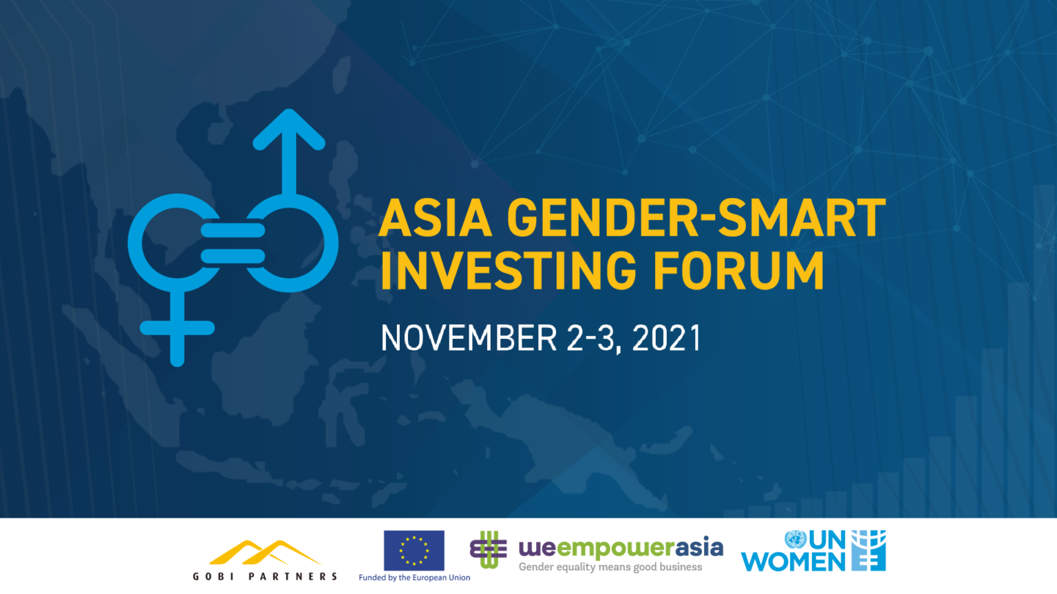 The Asia Gender-Smart Investing Forum will be held November 2–3