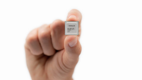 Hailo chip. Photo courtesy of Hailo.