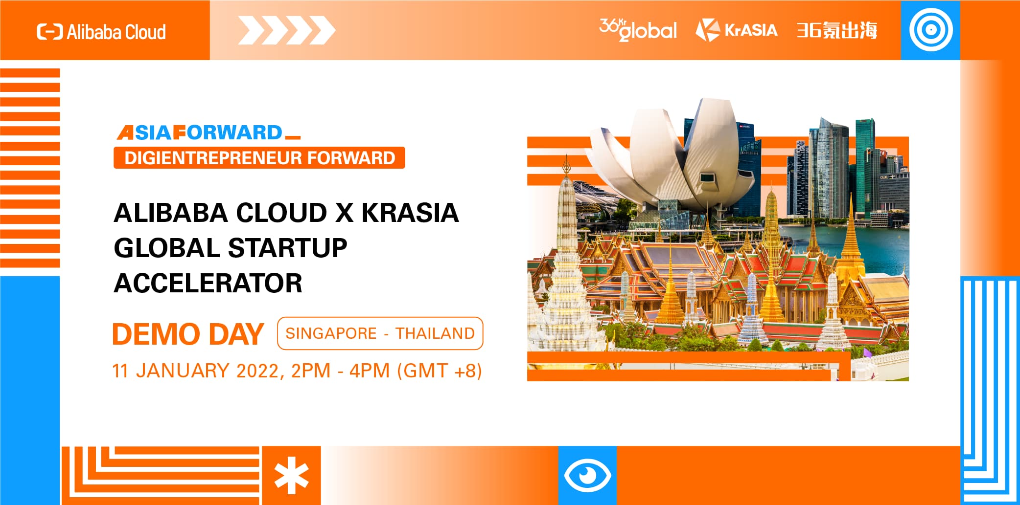 Registration opens for the Alibaba Cloud x KrASIA Global Startup Accelerator Singapore-Thailand joint Demo Day