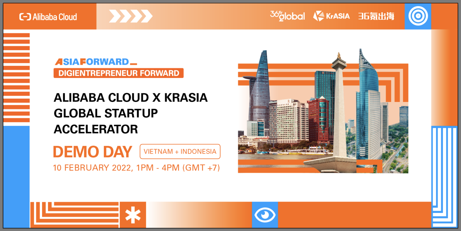 Registration opens for the Alibaba Cloud x KrASIA Global Startup Accelerator Vietnam-Indonesia joint Demo Day