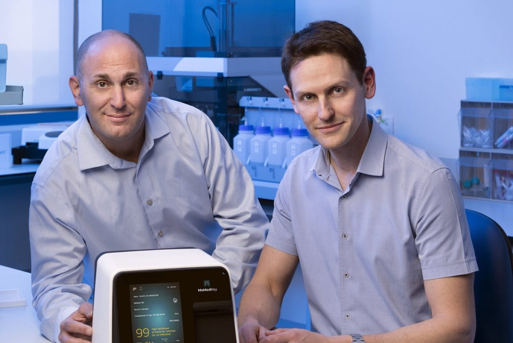 MeMed Diagnostics founders Kfir Oved and Eran Eden. Courtesy of MeMed via NoCamels.