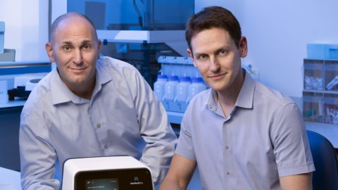 MeMed Diagnostics founders Kfir Oved and Eran Eden. Courtesy of MeMed via NoCamels.