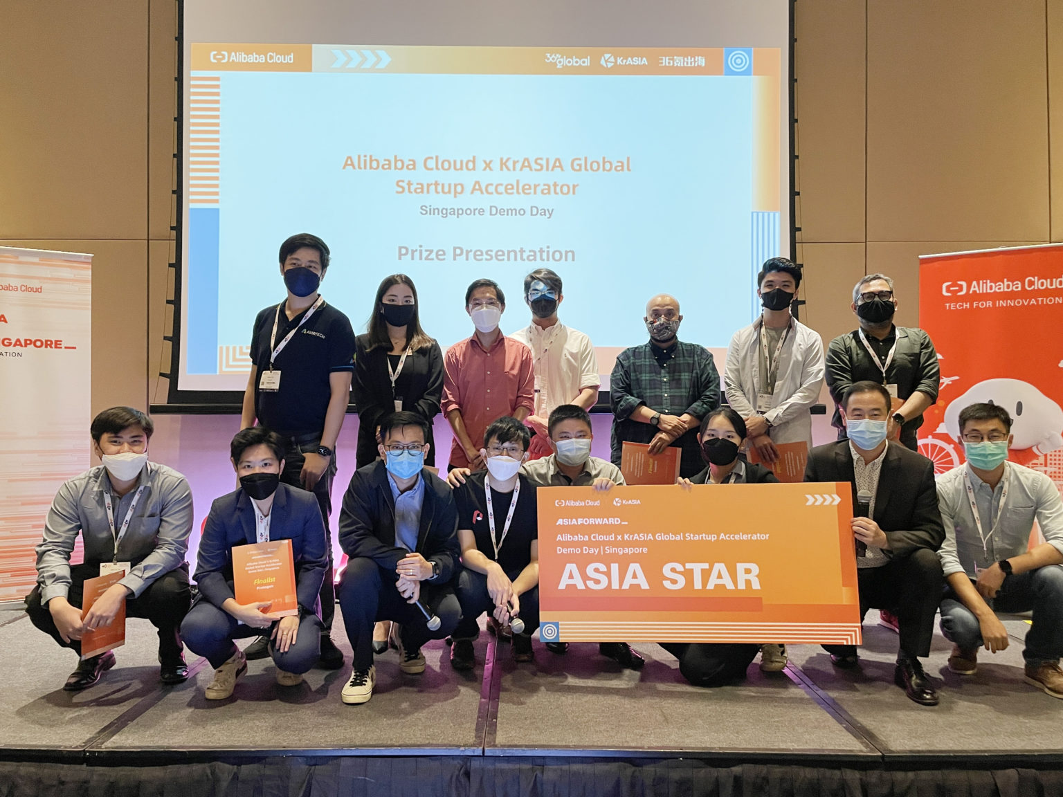 ConcreteAI was the Asia Star of the Alibaba Cloud x KrASIA Global Startup Accelerator Singapore Demo Day held on June 3, 2022. Photo by KrASIA.