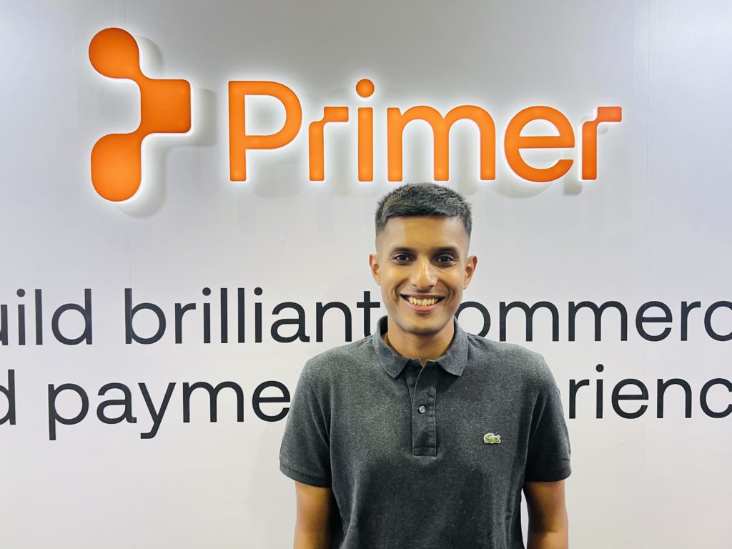 Photo of Kailash Madan, head of sales at Primer.