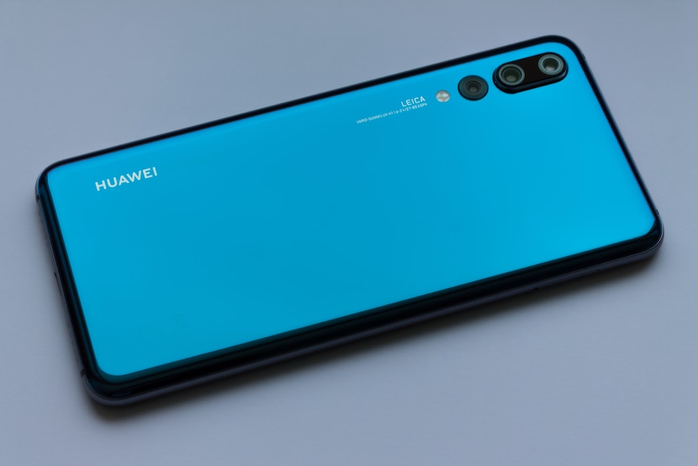 Photo of a Huawei smartphone.