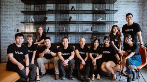 Photo of Wiziin’s core team with their founders in the central. Photo courtesy of Wiziin.