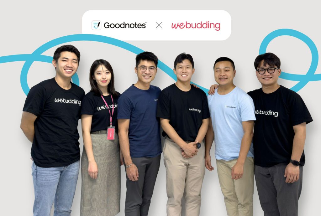 Image of team members from Goodnotes and WeBudding.