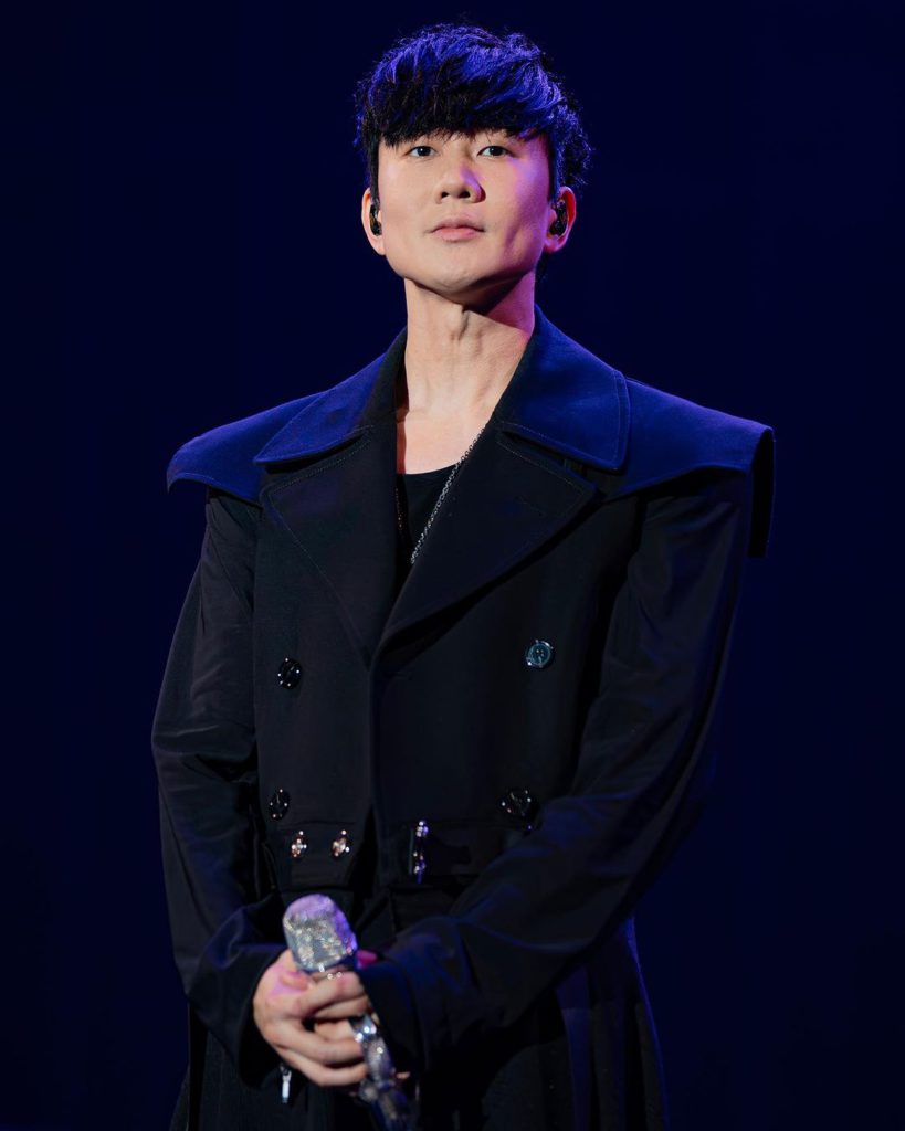 Photo of JJ Lin during a concert recently held in Guangzhou, China.