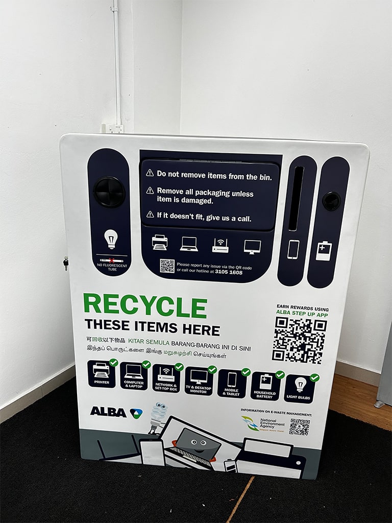 E-waste bins have been put up all across the country by ALBA Group.