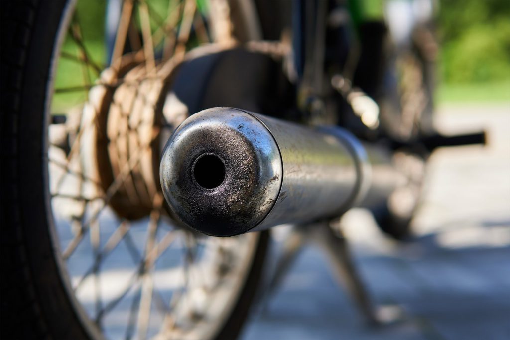 Photo of a vehicle tailpipe.